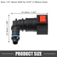 thumbnail image 3 of Unique Bargains Car Fuel Line Hose Quick Release Connector 90 Degree 5/16" 7.89mm SAE to 1/4" 6mm Hose Red 2 Pcs, 3 of 6