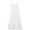White, variant on AJTQTH Casual Sundress for Girls Ruffles Halter Round Neck Tunic Long Dress Button Down Sleeveless Maxi Dress Flowy Summer Cotton Dress White 6 Years