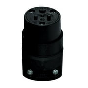 Leviton C20-515CR-000 15A 125V Com Grade Straight Blade Rubber Connector