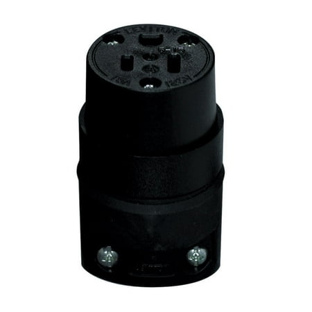 Leviton C20-515CR-000 15A 125V Com Grade Straight Blade Rubber Connector