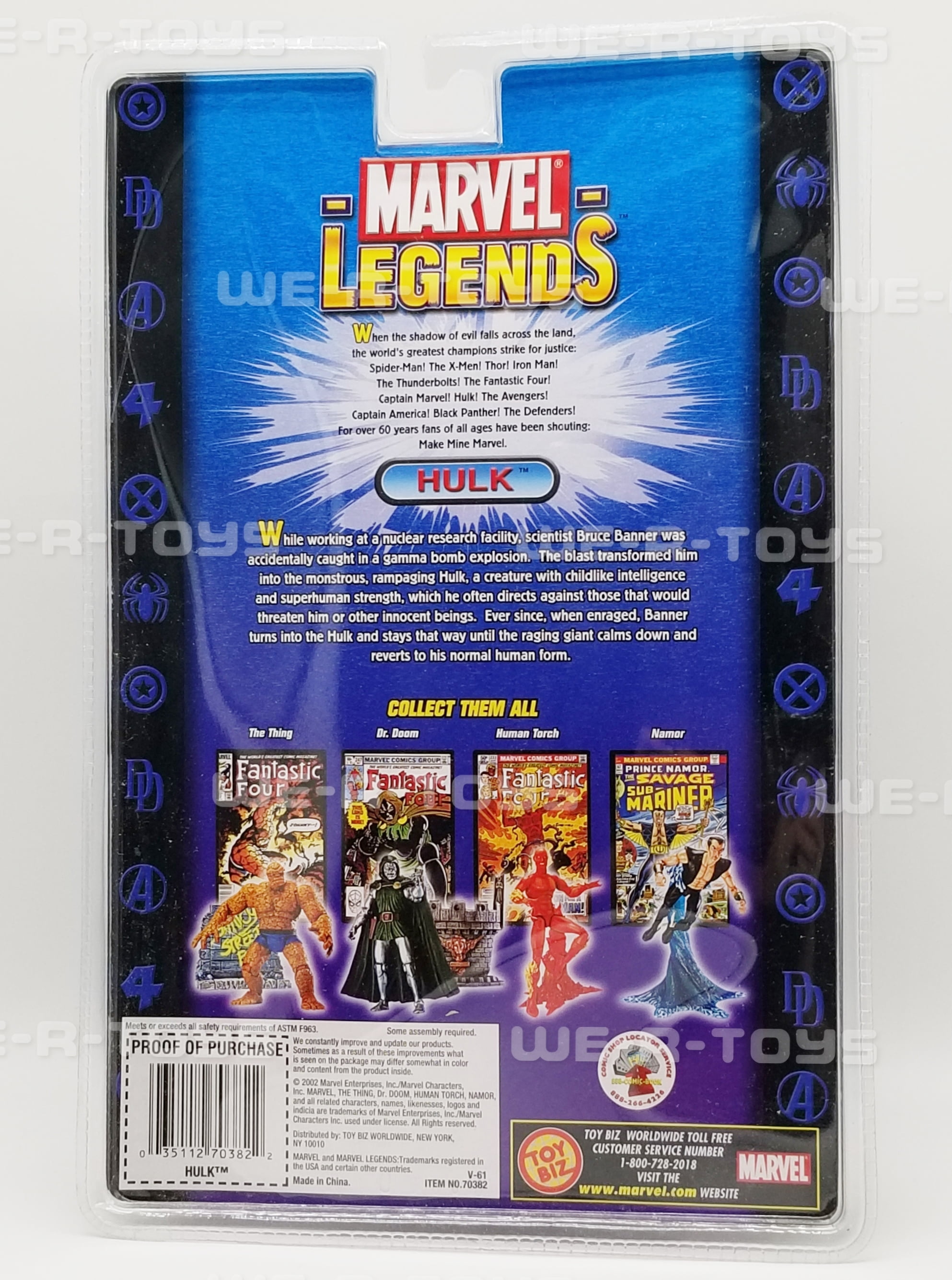 Nip Marvel Legends Hulk Series 2 Collectible Action Figure With Comic Book