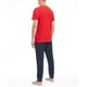 thumbnail image 2 of Camiseta Tommy Hilfiger Core Flag con cuello redondo en caoba para hombre, 2 of 4