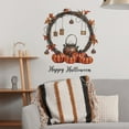 thumbnail image 4 of sruoe Halloween Wall Stickers, Halloween Indoor Decoration, Halloween Pumpkin Wreath Decor Decals Sticker, Halloween Party Decor, Halloween Home Decorations, 4 of 6