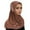 Coffee, variant on Women's Solid Color Elastic Hijab Headband Stretchable Fashionable Headwear Scarf Wrap Accessory Black One Size