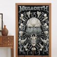 thumbnail image 4 of Cortina de puerta semiopaca con patrón de patchwork de dos piezas Megadeth, cortinas opacas decorativas para dormitorio, sala de estar, decoración de habitación de niños, 34 x 56 pulgadas, tamaño, 4 of 7