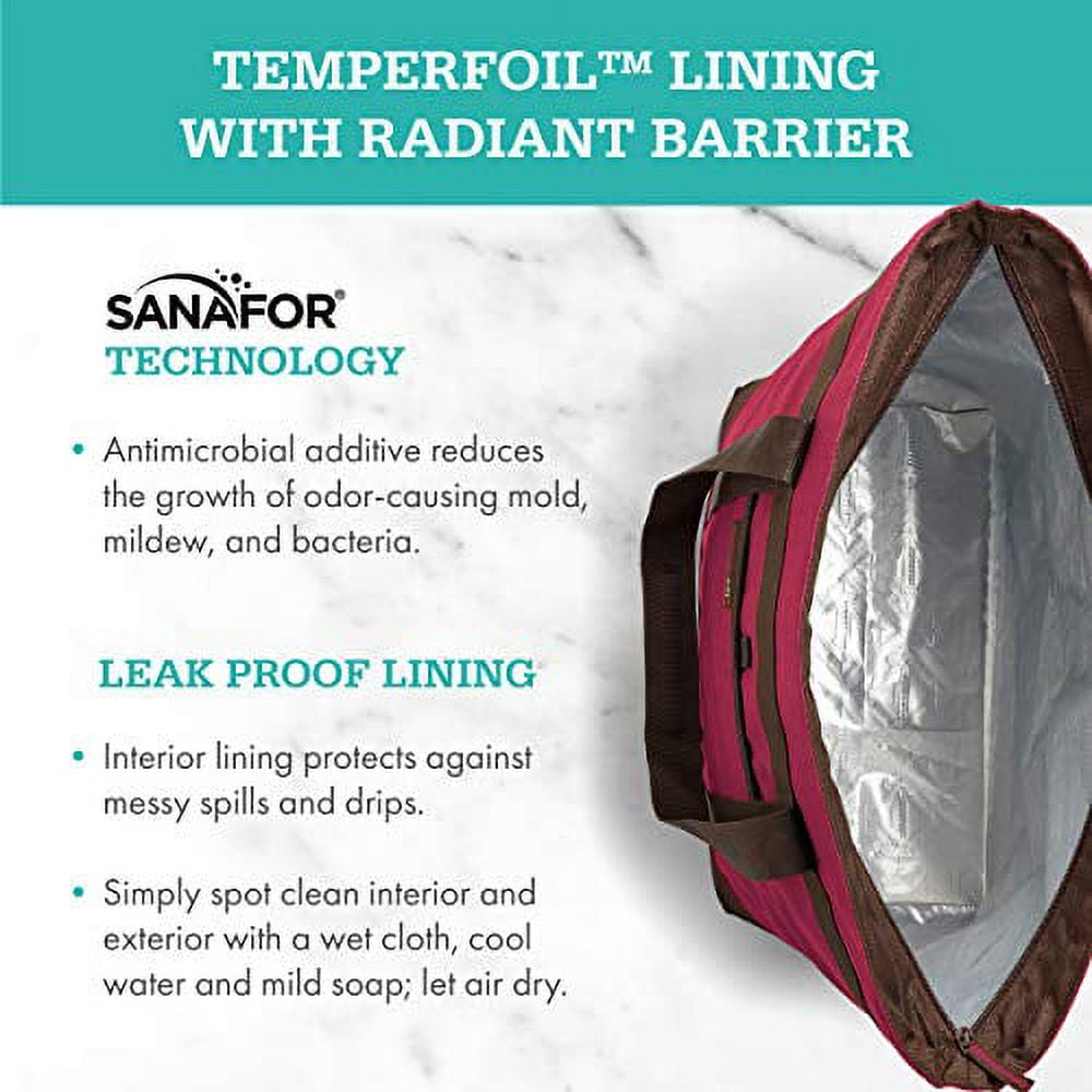 Rachael Ray Jumbo Chill Out Tote- Burgundy