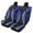 Blue, variant on Pzuqiu Blue Car Seat Covers Full Set 4 Pcs Car Interior Decor Front & Rear Seat Covers Soft Breathable Seat Protector Universal Automotive Seat Cover Accessories