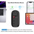 thumbnail image 4 of yeacher Compact M103 Dual-Mode Wireless Mouse with Silent Click, 3 Adjustable DPI Settings, 500mAh Rechargeable Battery, and 15m Range in Sleek Grey Design, 4 of 6