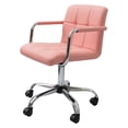thumbnail image 1 of Silla de Oficina Euroluce Contemporary Design Giratoria y de Altura Ajustable Rosa SKU 335F-10, 1 of 4
