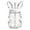 White-20cm, variant on VMWMSSR Easter Bunny Glass Cups With Lid And Straw Reusable Leak Proof Cute Bunny Coffee Mug Gifts For Women, Happy Easter Spring Gift Decor Clear-20cm