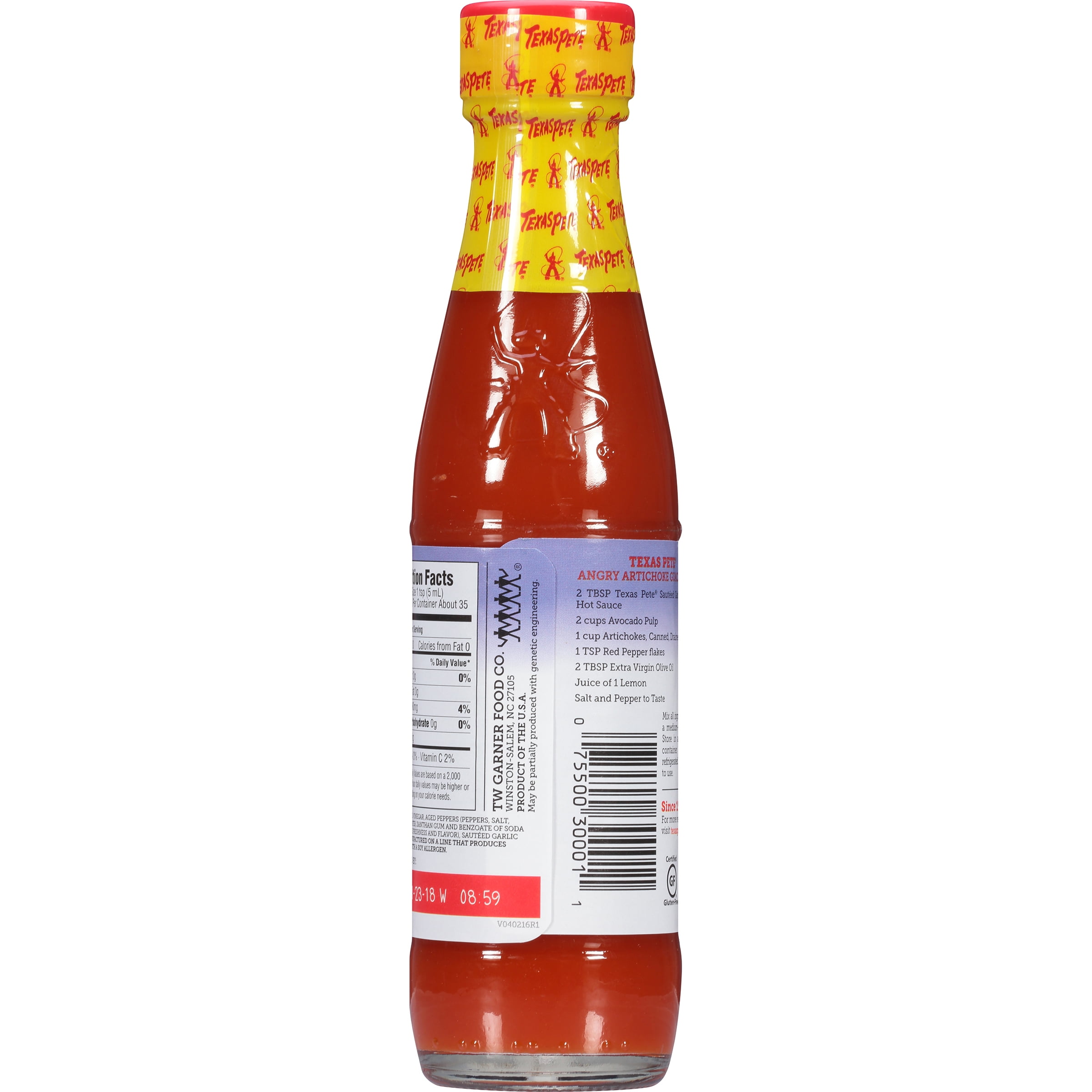Texas Pete Garlic Hot Sauce 6 fl oz - Bold Flavor & Garlic Heat, Gluten-Free Certified