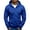 Z Blue, variant on Men's Zip-Up Hoodie,Full-Zip Hoodie,Hooded Sweatshirt,Fleece Hoodie Men's Fashionable Casual Solid Color Trendy Hooded Zipper Sports Hoodie Blue 3XL