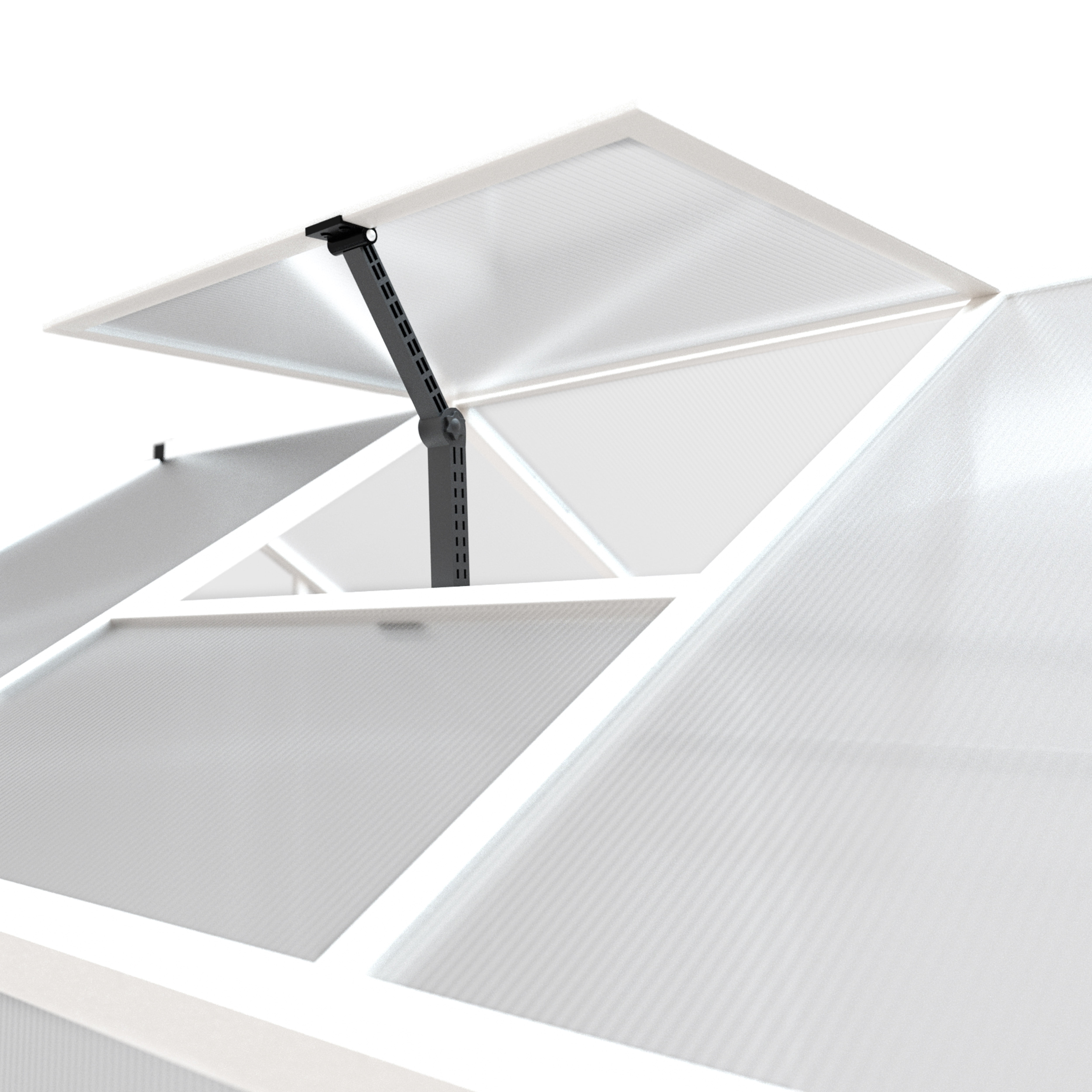 VEIKOUS 6' x 10' Walk-in Greenhouse W/  Aluminum Frame, Lockable Sliding Door, Weatherproof for Outdoor, White