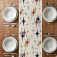 thumbnail image 6 of Yellow Diamond Table Runner - 36 Inch Long, Kitchen Dining Table Runner Dresser Scarves, Modern Geometric Middle Century Beige Farmhouse Decor for Coffee Tables Wedding Party Banquet, 6 of 8