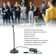 thumbnail image 3 of Gooseneck Wired Microphone, Plastic and Iron Wired Desktop Microphone Black  for Office 3.5mm,USB, 3 of 7
