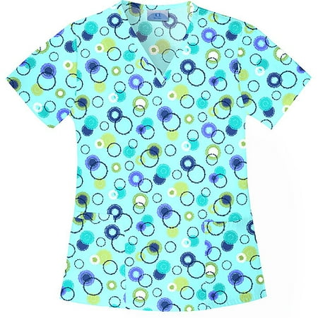 Lace Circles V-Neck Top