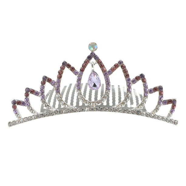 KAKOWELY Peineta de corona nupcial para boda, peineta de corona de novia, tiara para mujer, tocado de novia con clip