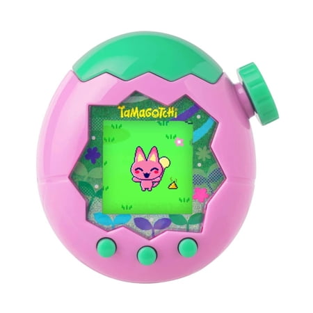 Tamagotchi Paradise - Pink Land Interactive Digital Pet Toy Bundle with Clear Case (2 Items)