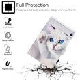 thumbnail image 3 of Allytech Case Fits for All-New Fire HD 10 Plus 2021(11th Gen), Fire HD 10.1" 2021 Case, Premium PU Leather Folding Stand Wallet Case with Auto Sleep Wake for Fire HD 10.1", White Cat, 3 of 7