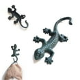 thumbnail image 2 of Perchero de hierro con forma de lagarto, gancho para toallas, perchero, gancho para sombreros, decoración del hogar, percha flexible, 2 of 9