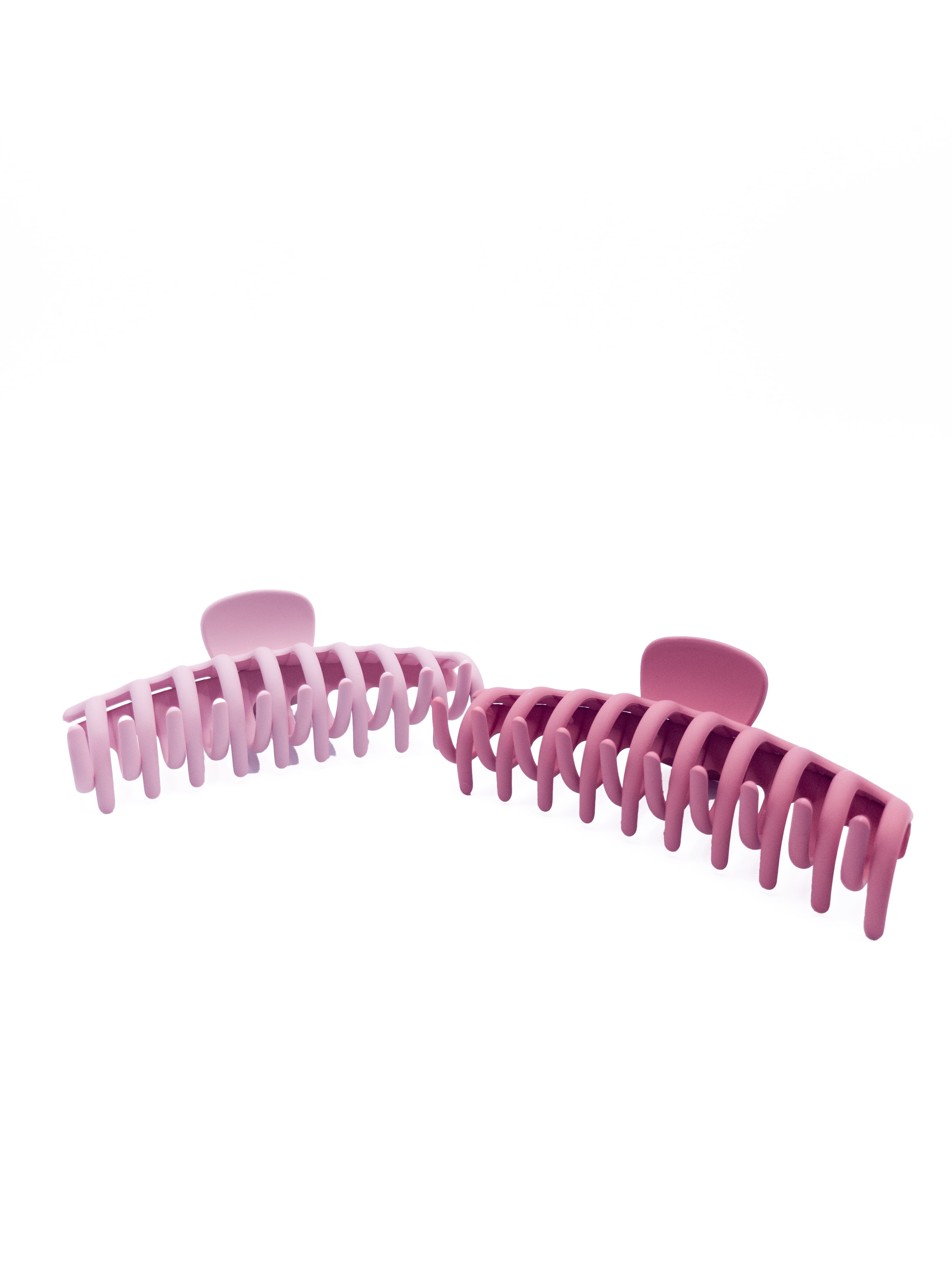 Time and Tru Women's Hair Claw Clip 2-Pack, Pink