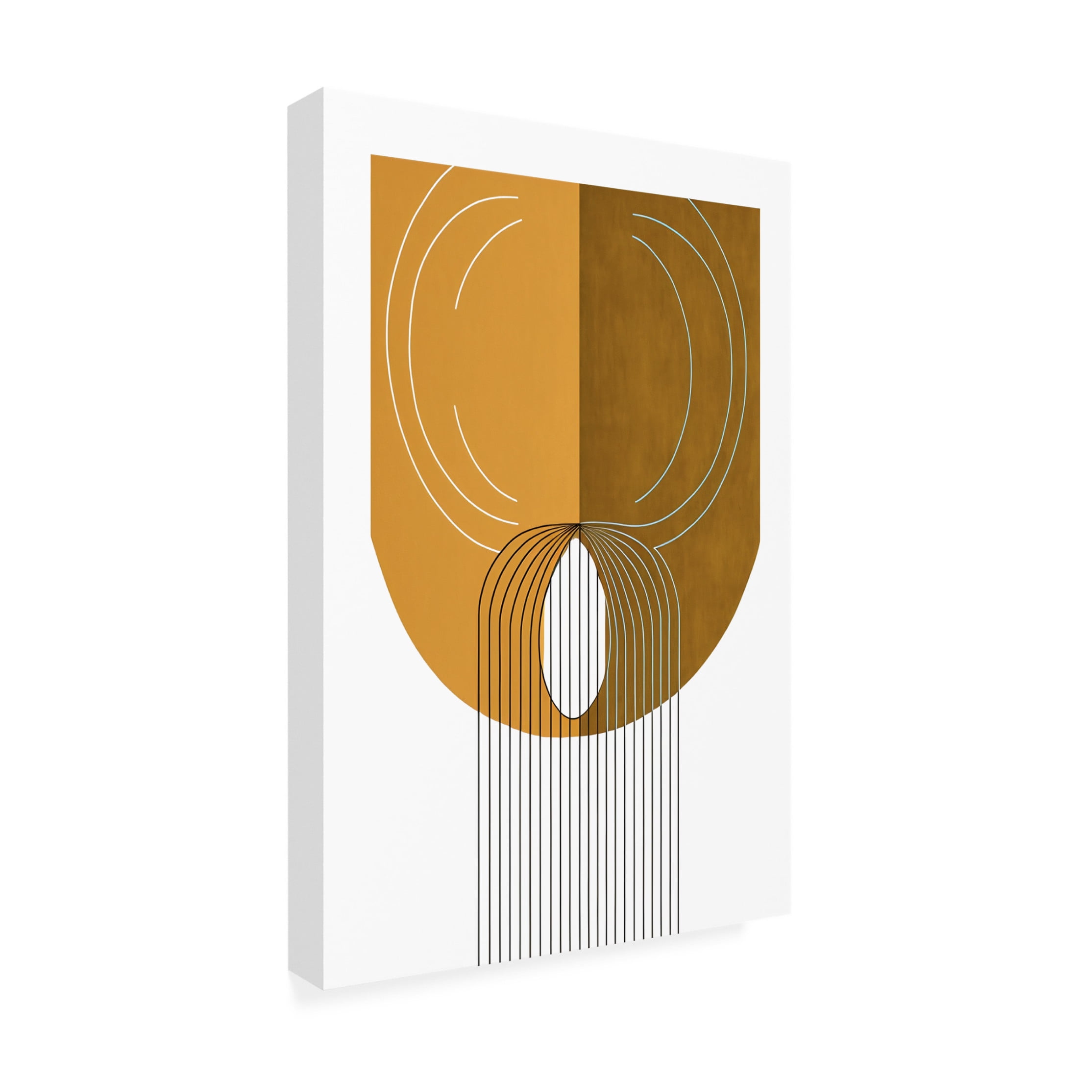 Canvas Wall Art - Ray Heere 'Mid Century Abstract Painting 32' Wall Art for Living Room, Bedroom, or Office Décor by Trademark Fine Art - 22 x 32 Inches