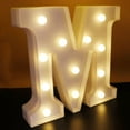 thumbnail image 2 of Morttic LED Letter Lights Alphabet Light Up Sign Night Light for Home Party Wedding Decoration - M, 2 of 7