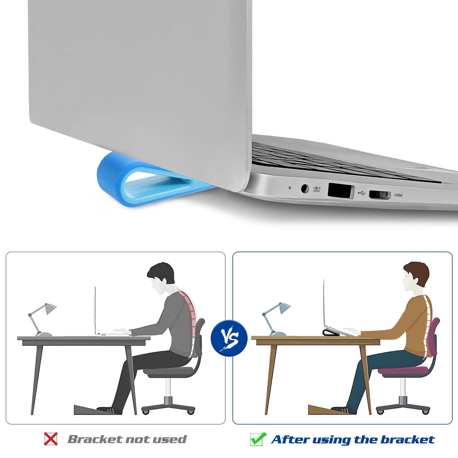 unbranded  4 Pcs Portable Adjustable Cooling Base Laptop Platform Support Stand