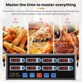 thumbnail image 3 of 8-Channel Digital Kitchen Timer Commercial Cooking Fryer Reminder Loud Ring Alarm Stainl Steel Adjustable Volume, 3 of 3