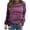 Pink, variant on ZVNAΖH Women's Casual Round Neck Long Sleeve T-Shirt Loose Top Sweatshirt