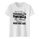 thumbnail image 4 of Gibobby Playera Corte clásico para Mujer Camiseta manga corta con cuello redondo y estampado letras divertidas para mujer(Blanco,XL), 4 of 5