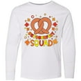 thumbnail image 3 of Inktastic Oktoberfest Squad Fall Leaves Pretzel Long Sleeve Youth T-Shirt, 3 of 5