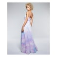 thumbnail image 2 of TRIXXI Womens Pink Sheer Tie Dye Spaghetti Strap Sweetheart Neckline Full-Length Formal Fit + Flare Dress Juniors 15, 2 of 4