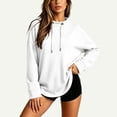 thumbnail image 5 of Vivianyo HD Women's Long Sleeve Mock Neck Sweatshirt, Curved Hem Loose fit Pullover Top for Women, Fall Casual Knit for Short Trip and Home Relaxation, Sizes S-2XL, 5 of 8
