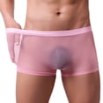 thumbnail image 2 of jobturf Mens Underwear Summer See Through Mesh Breathable Boxer Briefs Comfy Lightweight Underpants Low Rise Stretchy Trunks M-XXXL, 2 of 4
