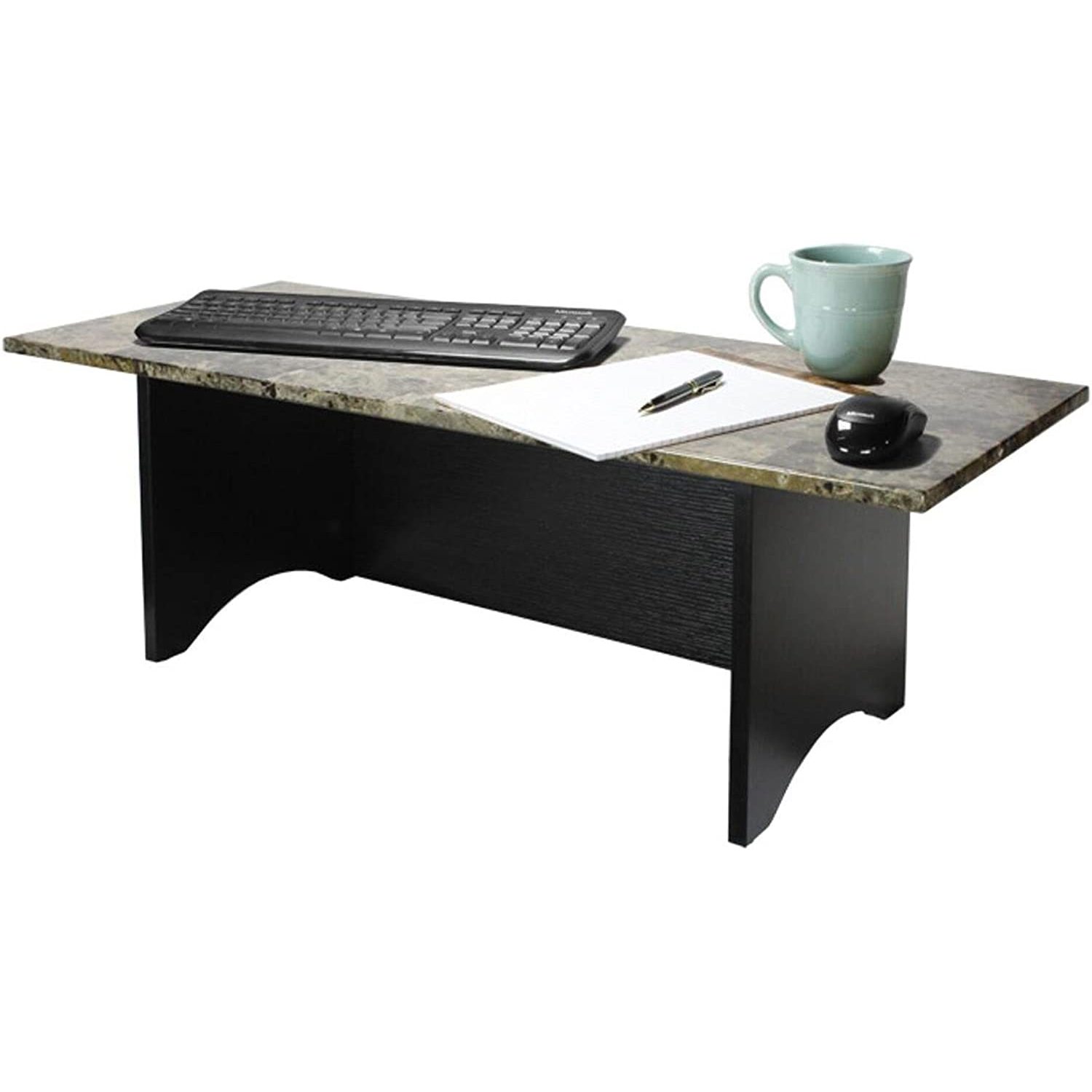 Miracle Desk Stand Up Desk Convert a Regular Desk to Standing (Faux Marble., Converts your