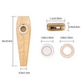 thumbnail image 2 of Musical Kazoo Instrument for Guitar Partner Wood Material 4Sets, 2 of 5