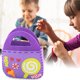 thumbnail image 4 of Bolsa de tela no tejida para manualidades con música de costura, hecha a mano, para niños, portátil, plegable y ajustable, gran capacidad de almacenamiento, el mejor regalo para decoración, 4 of 8