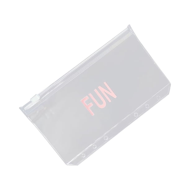 Storage Folder Cash Planner Binder Pocket Decorative Student Monthly Zipper Bag Cash Budget Envelope