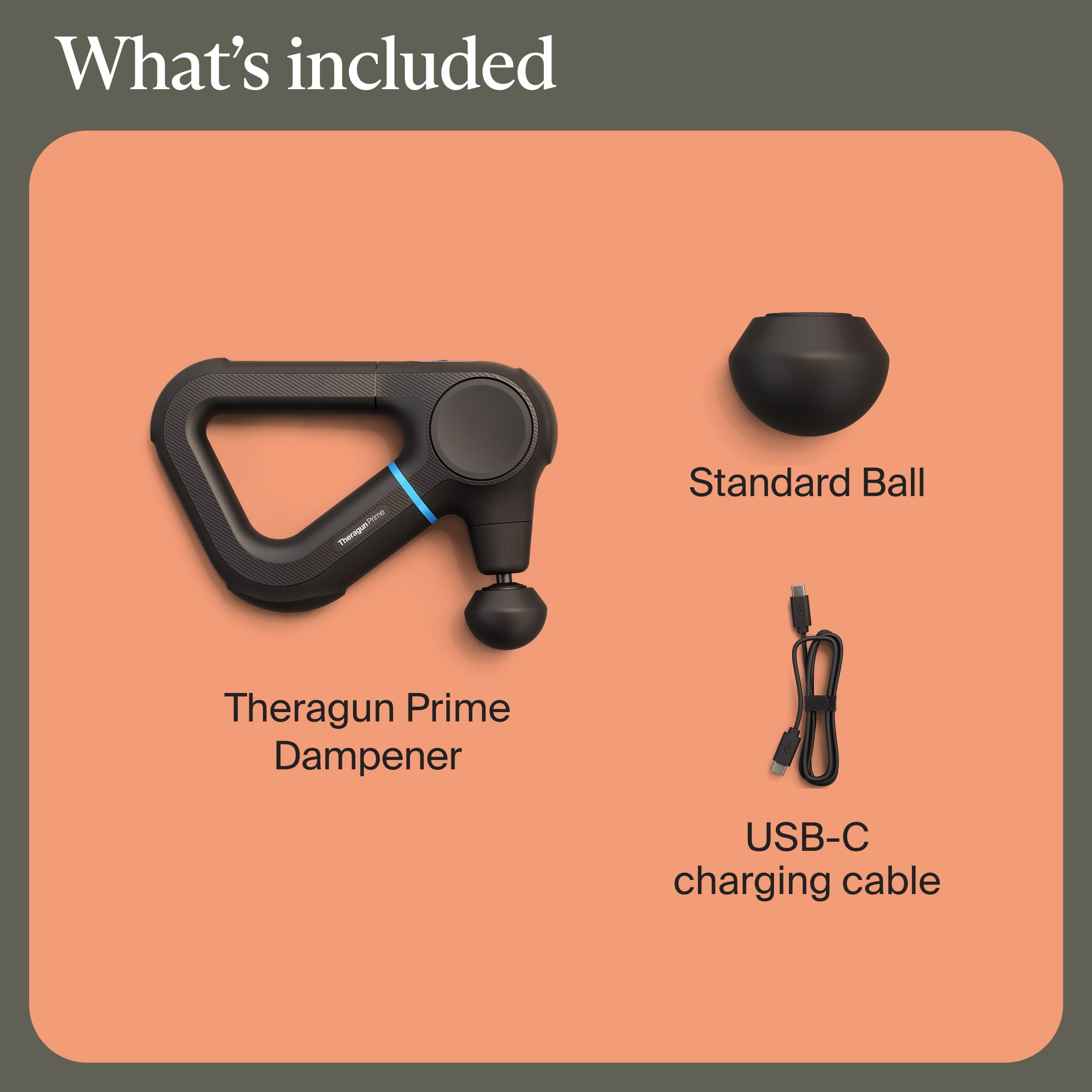 Theragun Prime 6th Generation Deep Tissue Massage Gun by Therabody for Reliable Recovery & Pain Relief