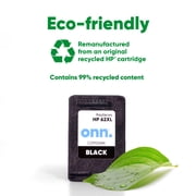 Remanufactured onn Ink Cartridge, HP 62XL Black