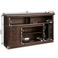 thumbnail image 3 of Rustic Tv Stand With Storage Space, -colored Entertainment Center For 65" Cabinets And Shelves, Accommodates Tv, Living Room, 3 of 5