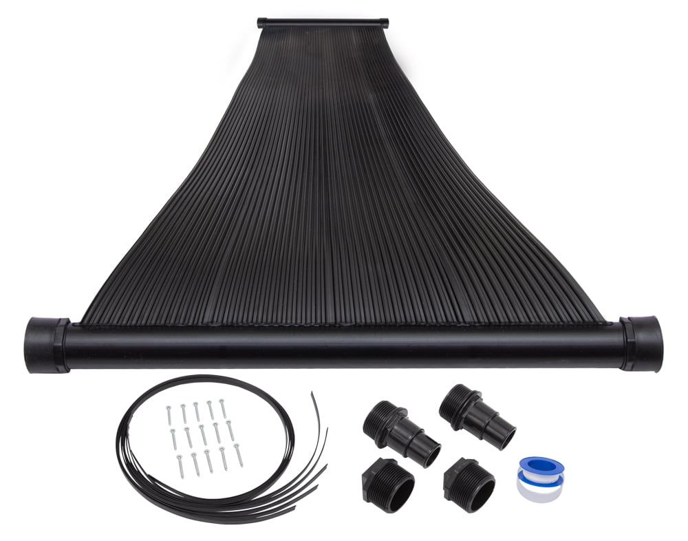 fence mounted solar pool heater