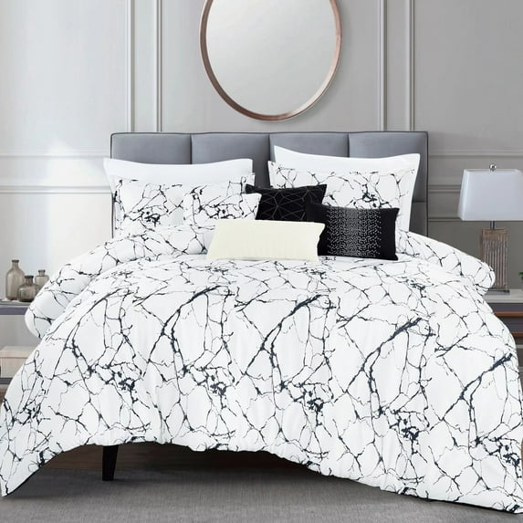 HGMart Bedding Comforter Set Bed In A Bag - 7 Piece Luxury microfiber Bedding Sets - Oversized Bedroom Comforters,King