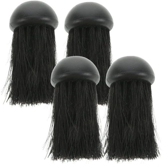 KAKOWELY Fireplace Brush Tool Set Black 4Pcs For Villa Owners