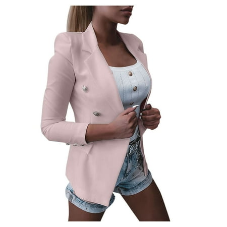 

KI-8jcuD Women Fashion Suit Long Sleeve Slim Work Lapel Top Fuzzy Zip Up Hoodie Women Women s Fitted Jacket Light Jacket Women Maternity Jacket Sk8 Zip Face Jacket Women Light Raincoat Women