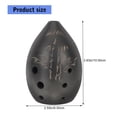 thumbnail image 5 of Artistic Black Clay Ocarina 8 Hole Traditional Wind Musical Instrument, 5 of 10