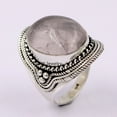 thumbnail image 4 of Fine Silver Rose Quartz Ring for Women Handmade in Jaipur, 4 of 4