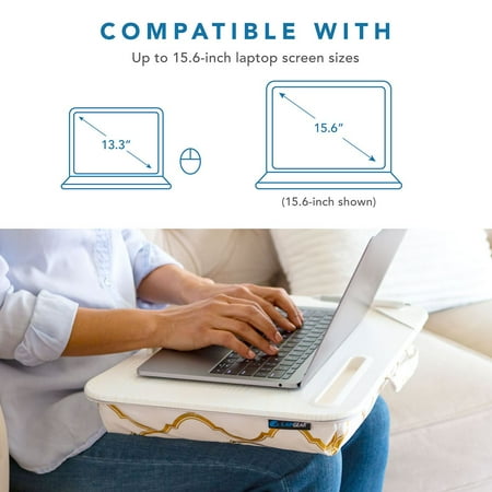 LapGear - Designer Lap Desk for 15.6" Laptop - Gold Quatrefoil