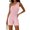 #268-Pink, variant on Women's Summer Sleeveless Off Shoulder Relaxed Fit Romper Shorts with Pockets Casual Bohemian Style